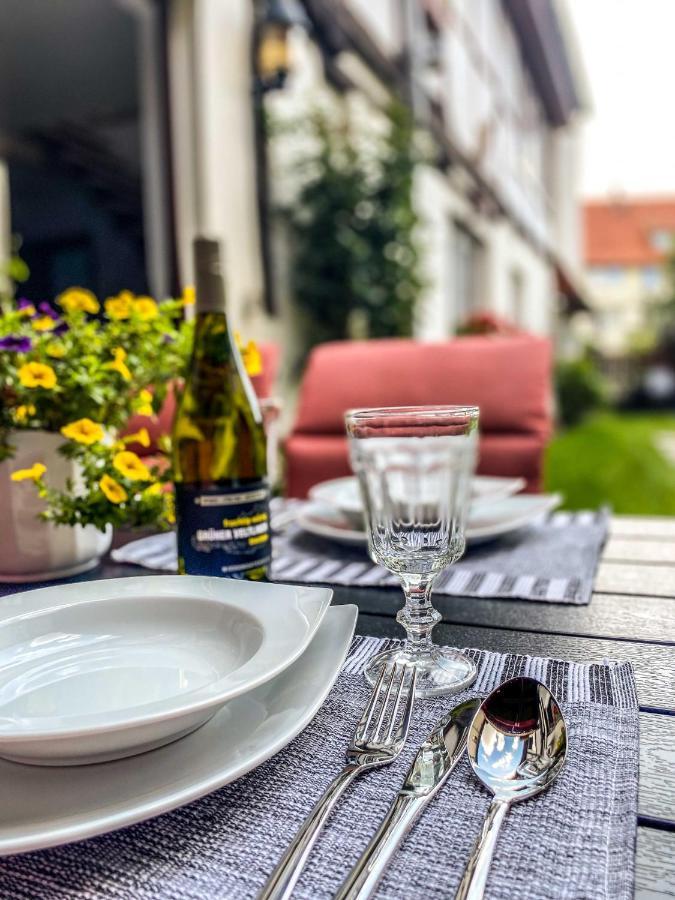 Appartamento Am Mathildenbrunnen Gross Quedlinburg Esterno foto